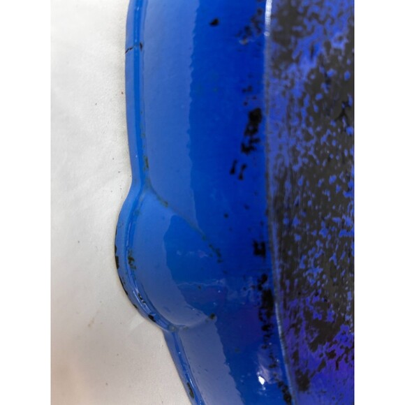 Blue Cast Iron Grill Pan 10.5” Ribbed Square Skillet - Picture 3 of 9